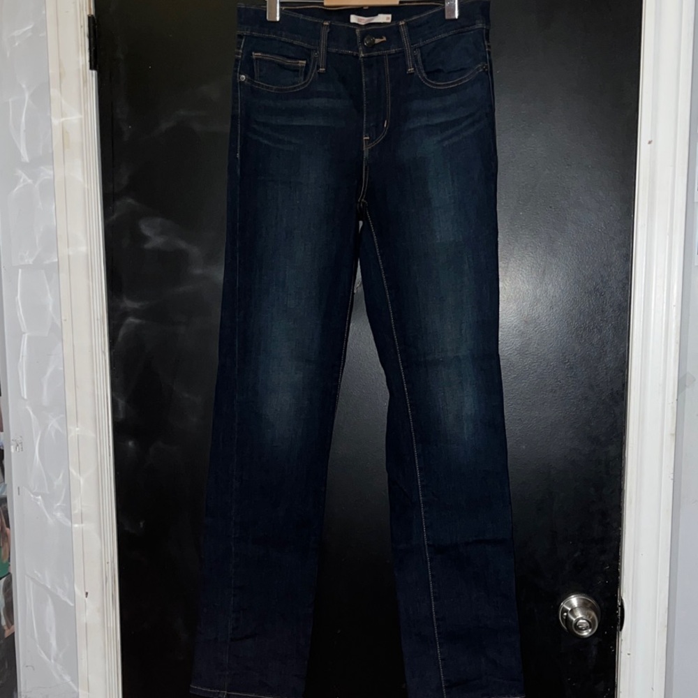 Levi's Dark Blue Straight Leg Jeans